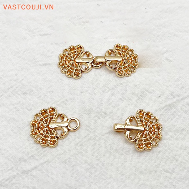 Vastji Nút Cài Áo Bằng Kim Loại Phong Cách Hanfu Tang Cổ Điển DIY