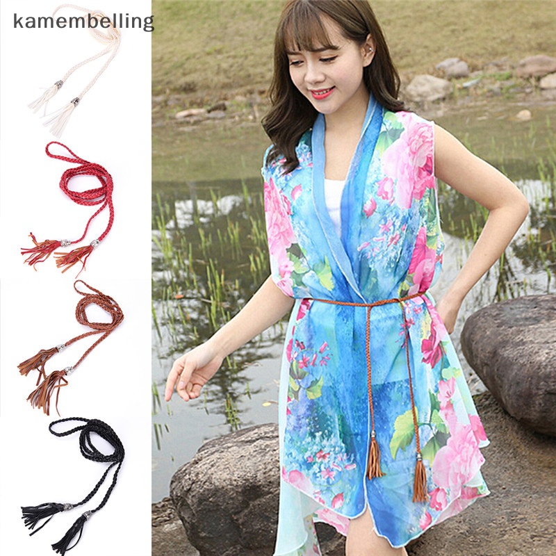 Thắt Lưng Da PU Bản Nhỏ Thiết Kế Đơn Giản Phong Cách Boho Cho Nữ