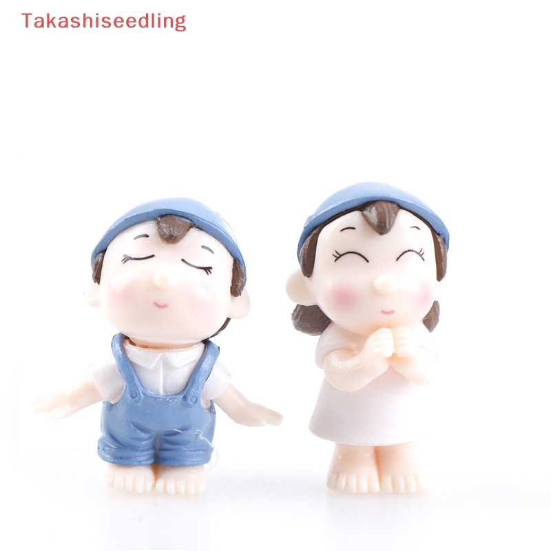(Takashiseedling) Mô Hình Cặp Đôi Bằng Nhựa Resin Trang Trí Tiểu Cảnh