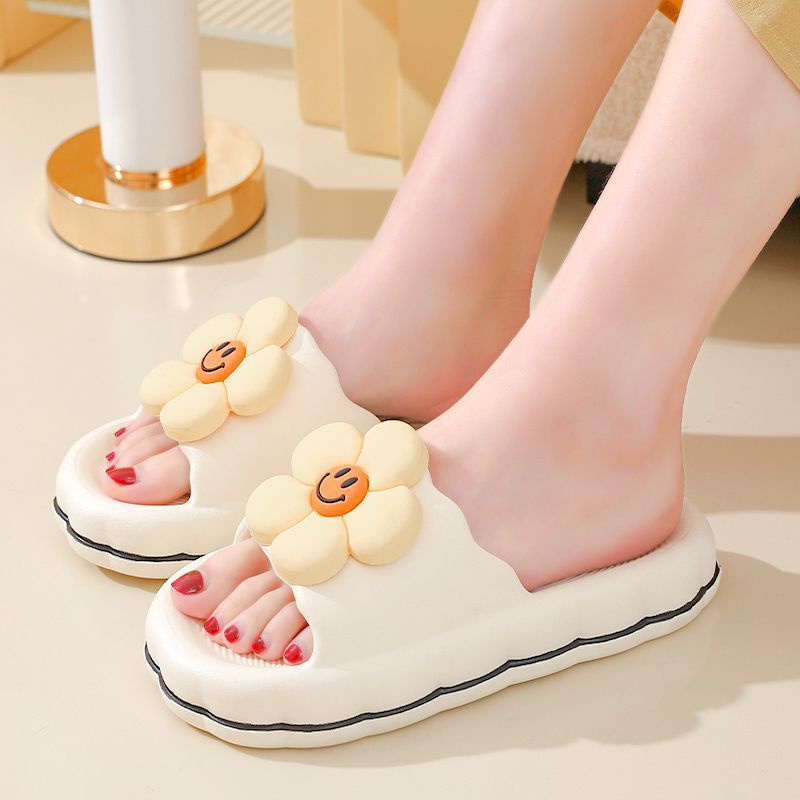 Dép Đi Trong Nhà Đế Dày Siêu Mềm Chống Trượt Họa Tiết Hoạt Hình Cho Nữ