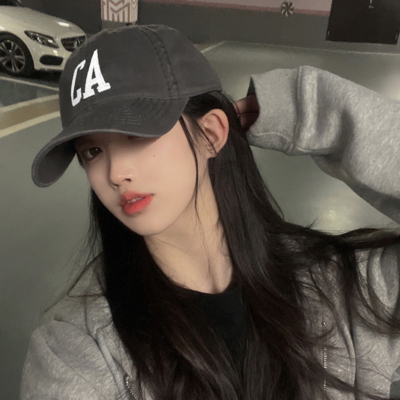 Mũ lưỡi trai thêu chữ đơn giản mũ che nắng mũ aseball