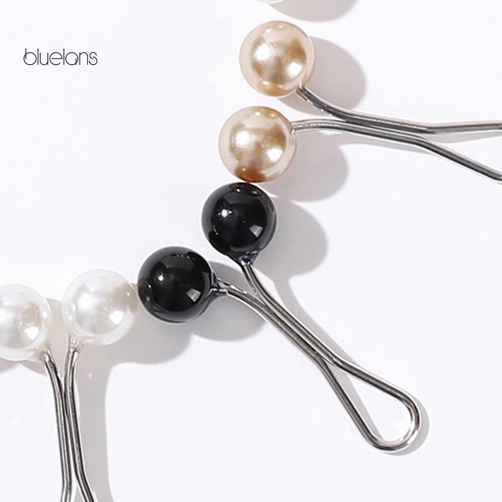 Bộ 12 Kẹp Khăn Choàng Lụa Hình Chữ U Đính Ngọc Trai Nhân Tạo