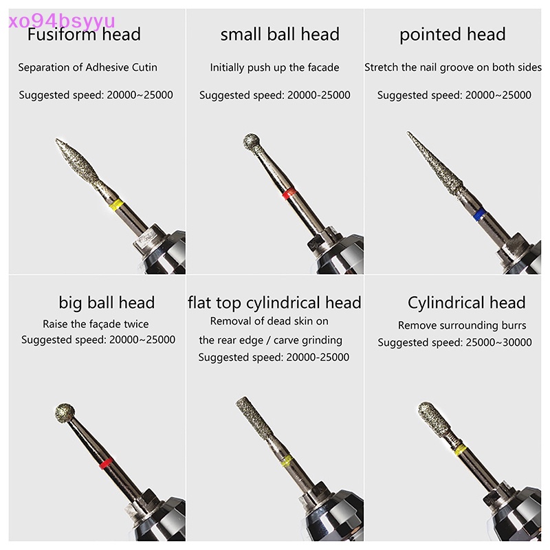 Set 6 Đầu Mài Móng Tay Chuyên Dụng Xo94Bsyu