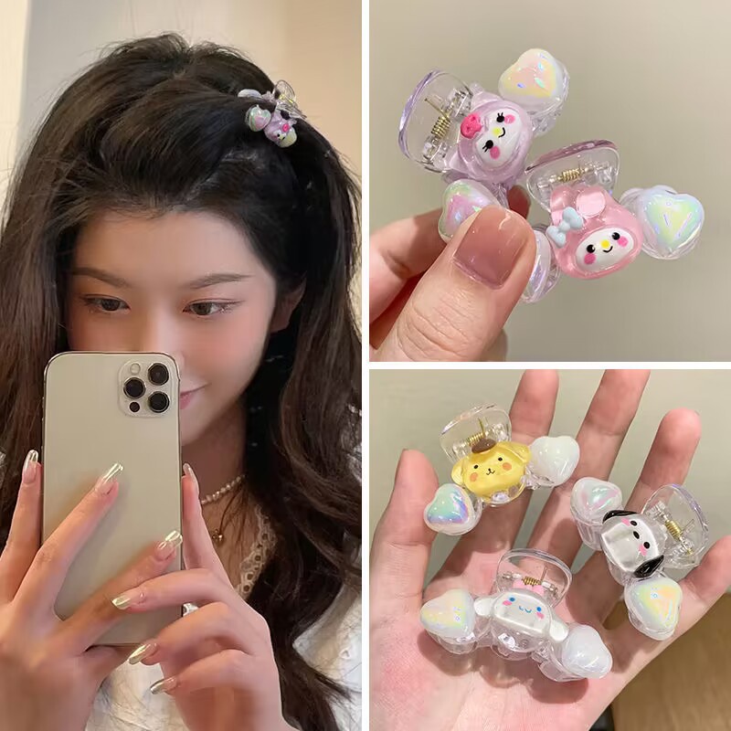 Kẹp Tóc Sanrio Họa Tiết Hoạt Hình Phong Cách Hàn Quốc 2023