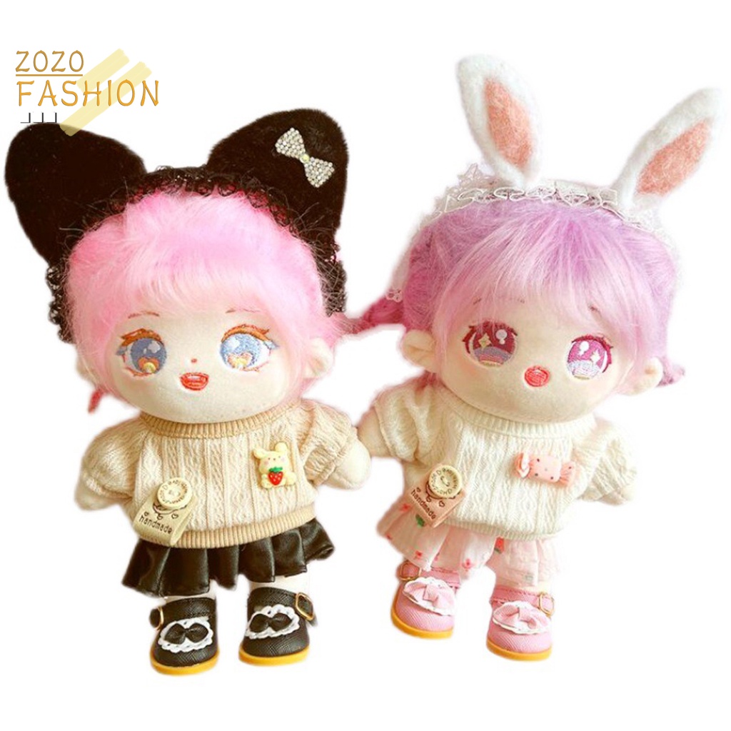 Áo Sweater Chui Đầu Có Thể Giặt Cho Búp Bê 20cm