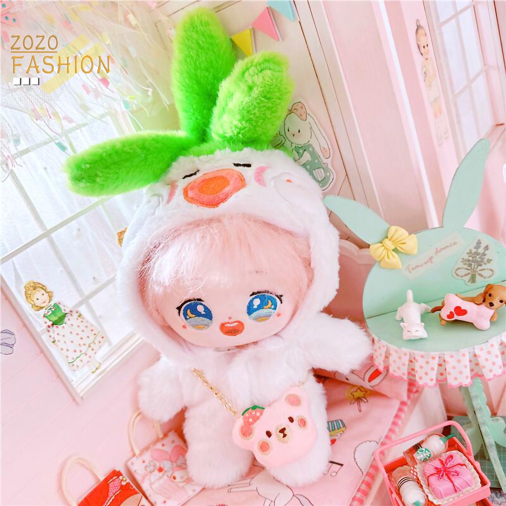 Bộ Áo Liền Quần Mềm Mại Hình Rau Củ Quả Dễ Thương Cho Búp Bê 20cm