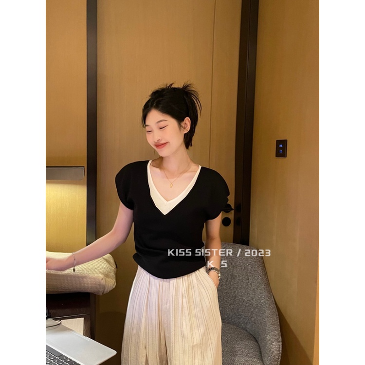 Trang chủ &gt; sản phẩm &gt; wo-piece wo-piece triped-cổ áo thun-áo thun tay dài