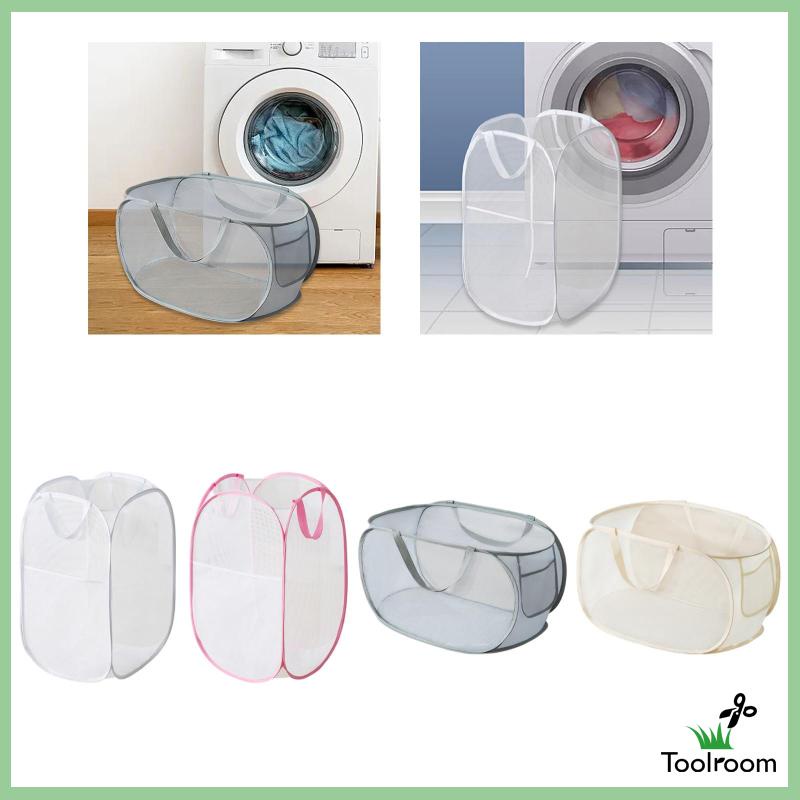 Giỏ Lưới Đựng Đồ Giặt Ủi / Đồ Dùng Có Thể Gấp Gọn Tiện Dụng Mang Theo Du Lịch / Cắm Trại