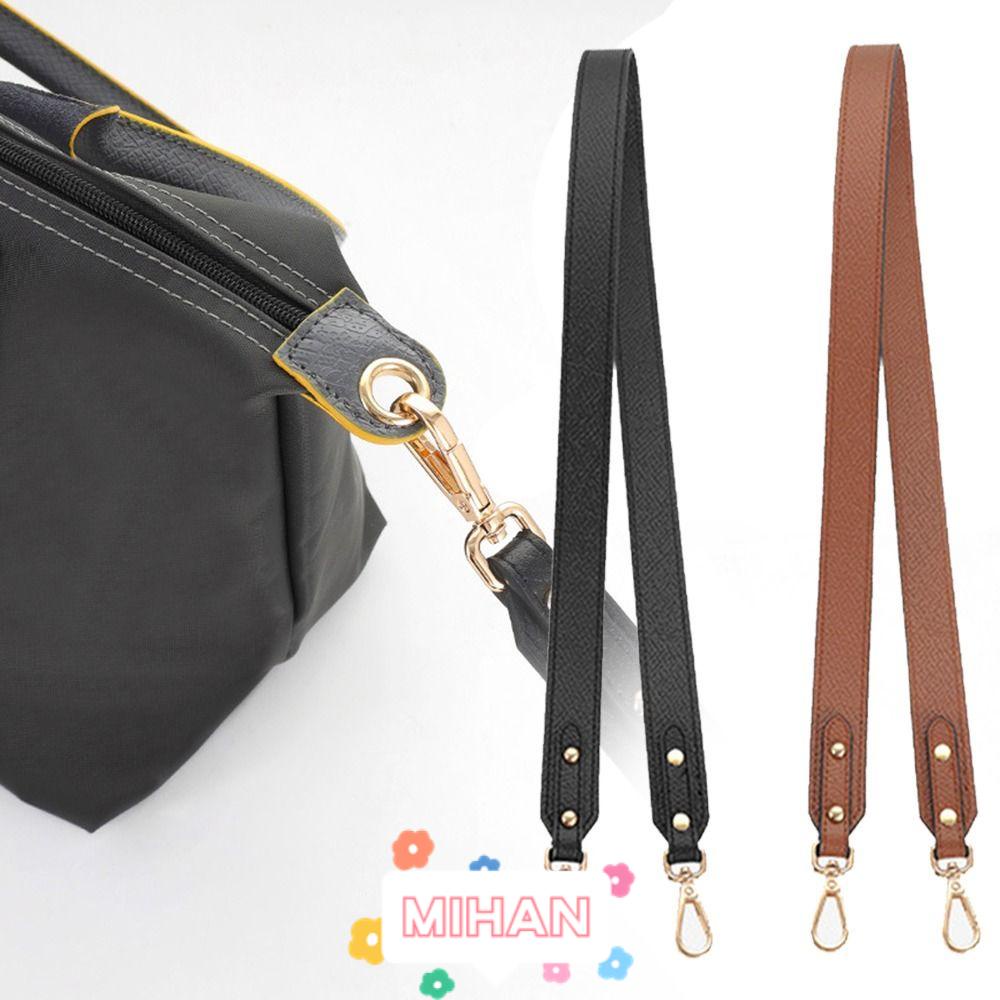 MIHAN1 Dây Đeo Túi Xách Bằng Da Thật Không Đục Lỗ Có Khóa Thay Thế