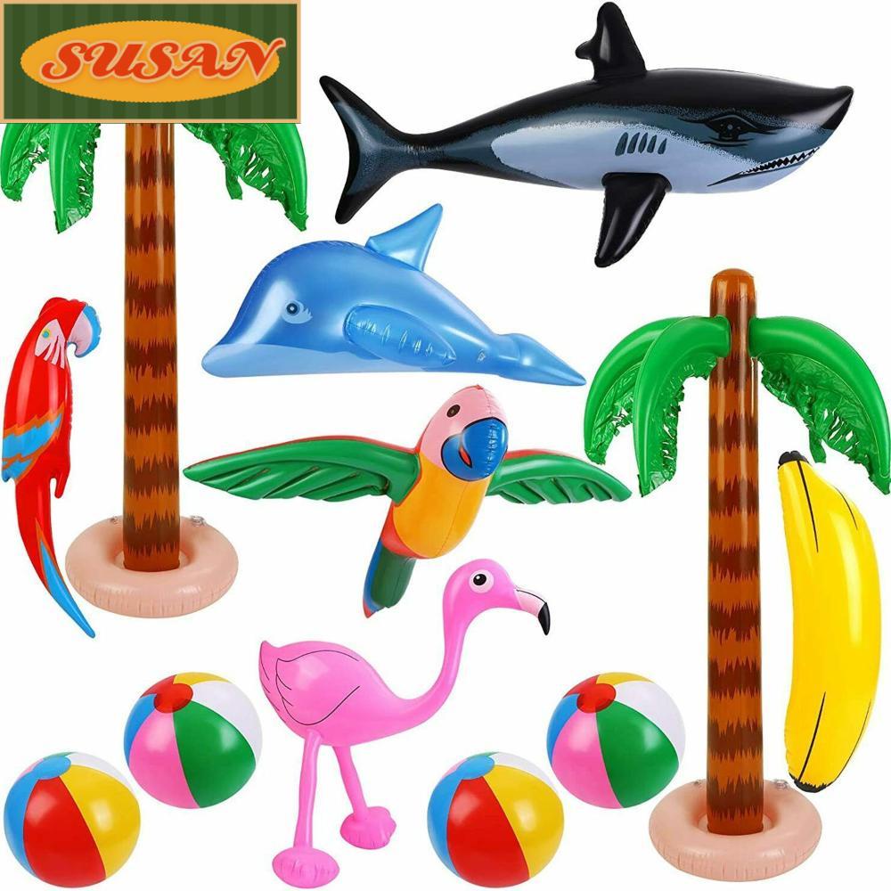 SUSANS Bộ 12 Quả Bóng Trang Trí Tiệc Phong Cách Hawaiian