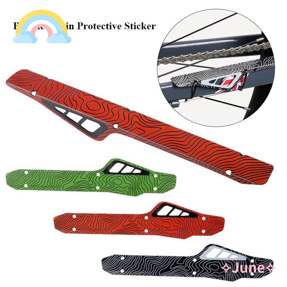 JUNE Set 1 / 2 Miếng Dán Bảo Vệ Dây Xích Xe Đạp 4 Kiểu Chống Trầy Xước