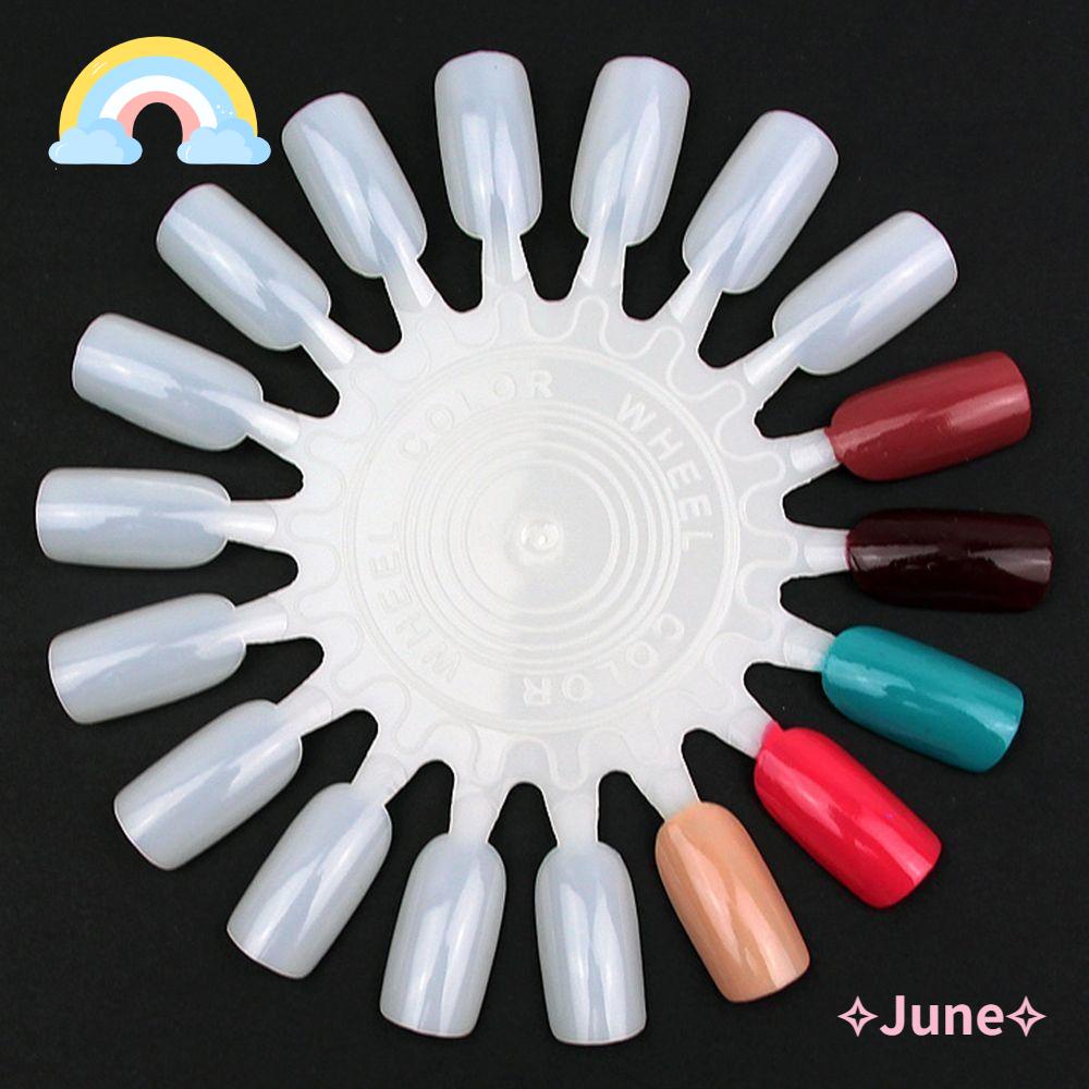 JUNE Set 10 Thẻ Móng Tay Giả Hình Đồng Hồ