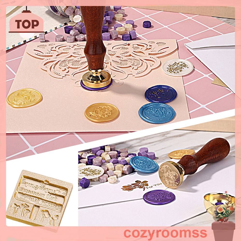 Đầu Tem Bằng Đồng Phong Cách Gothic Cổ Điển Dùng Để Trang Trí Thiệp Cưới