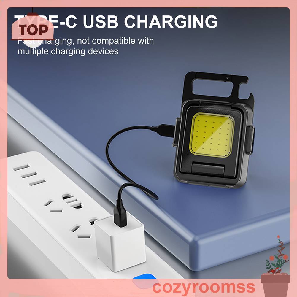 Móc Khóa Đèn LED Mini 7 Chế Độ 1000LM Tiện Dụng