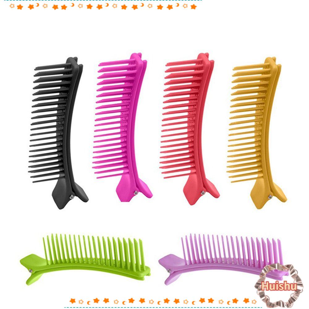 HS Set 2 Kẹp Tóc Răng Thưa Tạo Kiểu Tóc Đa Năng Cho Salon