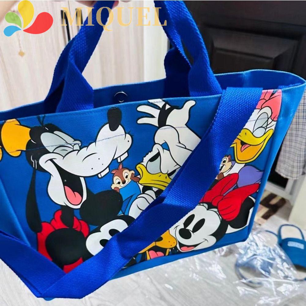 Túi Xách Canvas Cỡ Lớn In Họa Tiết Hoạt Hình Phong Cách Thái Lan