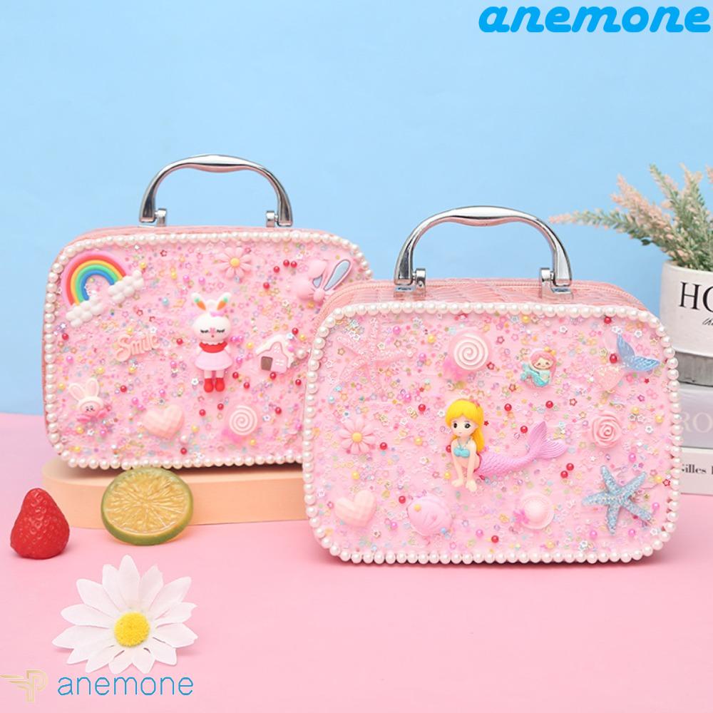 Túi Đựng Dụng Cụ Trang Điểm Bằng PU Hình Cinnamoroll Dễ Thương Cho Bé