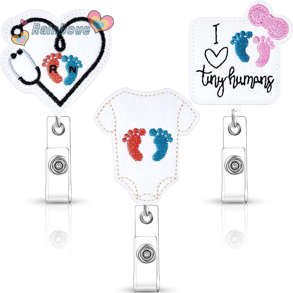 Bộ 3 Móc Khóa Hình Cầu Vồng Dễ Thương Có Thể Thu Gọn Siêu Bền Tiện Dụng Cho Văn Phòng