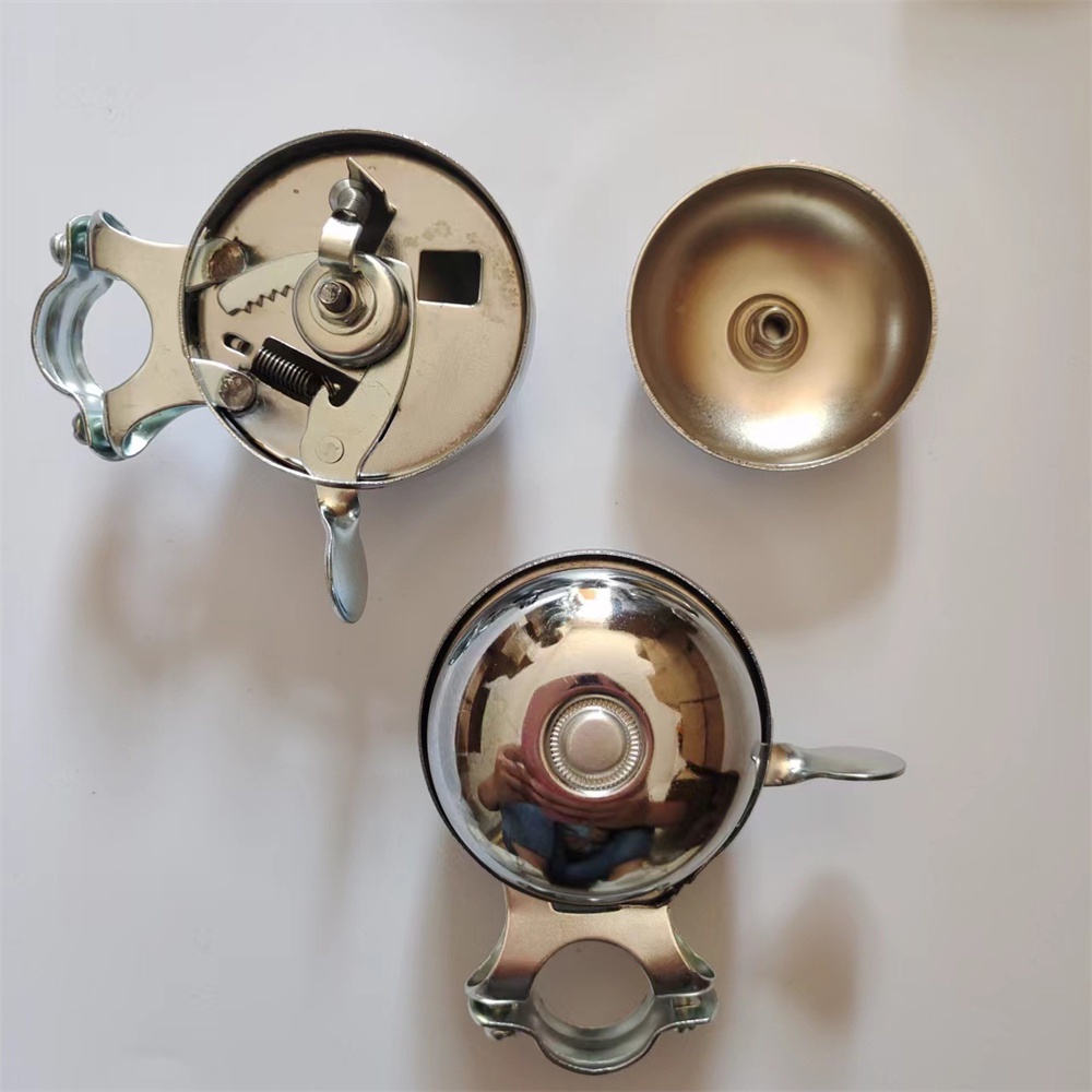 Chuông quay hai mặt Chuông sắt xe đạp cổ điển Còi xe đạp kiểu cũ Chuông xe đạp siêu to hai mặt