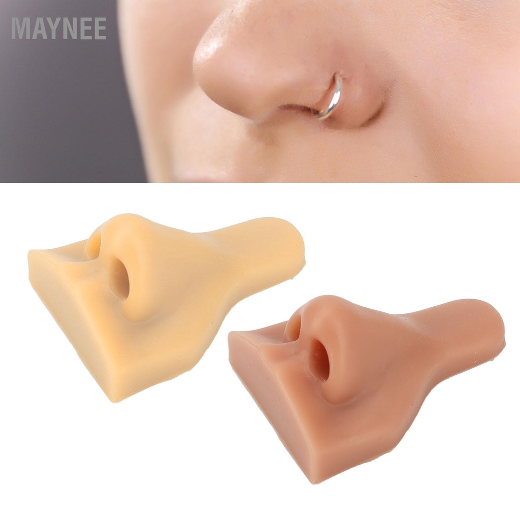 MayneeMô Hình Mũi Silicon 3D Linh Hoạt Mô Hình Thực Hành Mũi Giả Để Luyện Tập Khâu Trang Sức Màn Hình snowa