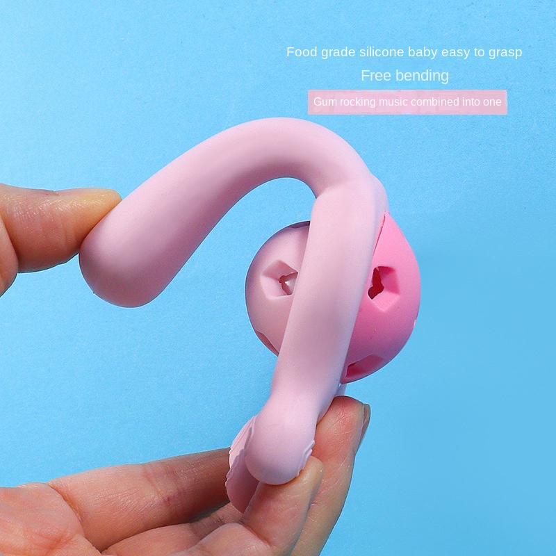 Silicone Lục Lạc Đồ Chơi Bằng Silicon Hình Bàn Tay Cho Bé