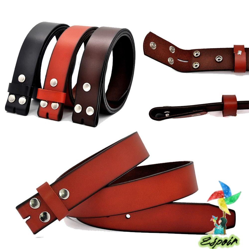 ESPO Thắt Lưng Da Thật 3.8cm Có Lỗ Tự Làm Thủ Công