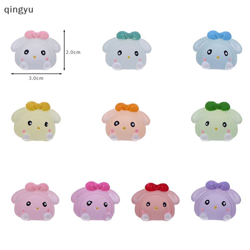 Bộ 5 Thỏ Dạ Quang Ba Chiều Dễ Thương Dùng Trang Trí DIY