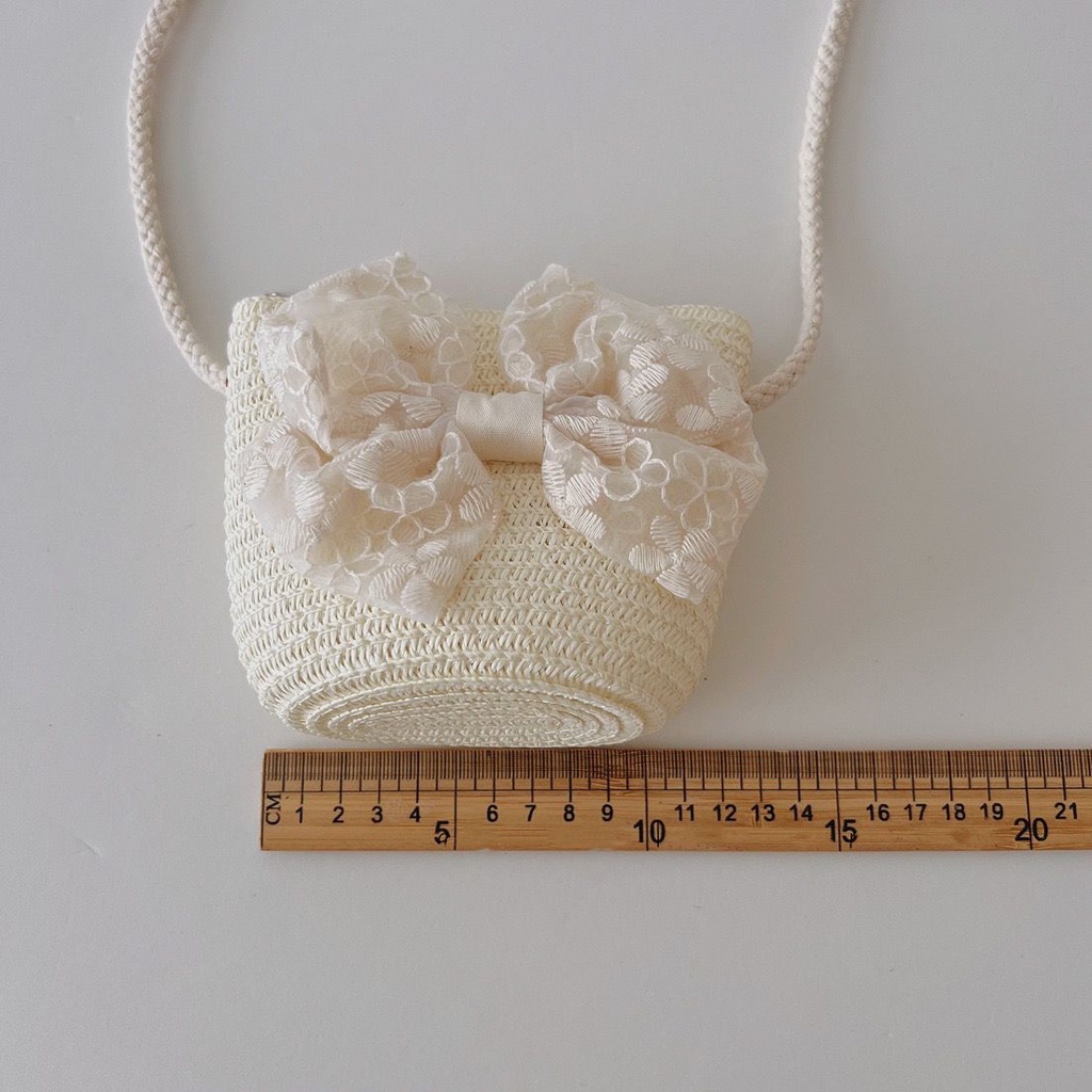 Túi Đeo Chéo Đan Len Phong Cách Công Chúa Dễ Phối Đồ Thời Trang Xuân Hè Cho Mẹ Và Bé