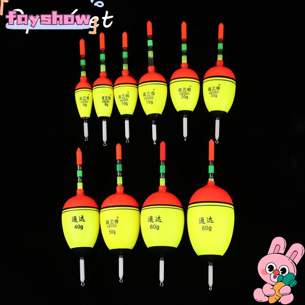 FAY Bộ 2 Phao Nổi Câu Cá Ban Đêm Bằng Nhựa Chất Lượng Cao