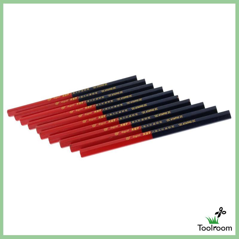 Set 10 Bút Chì Gỗ Lõi Xanh Dương Và Dây