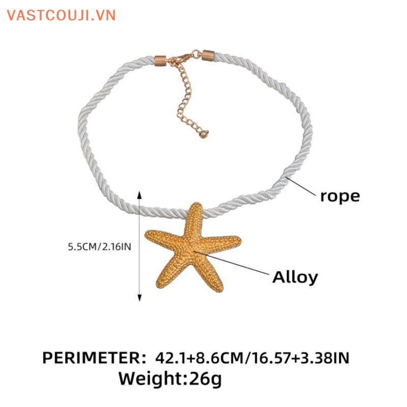 Vòng cổ Mặt Hình Sao Biển ZA Thời Trang 2023 Dành Cho Nữ