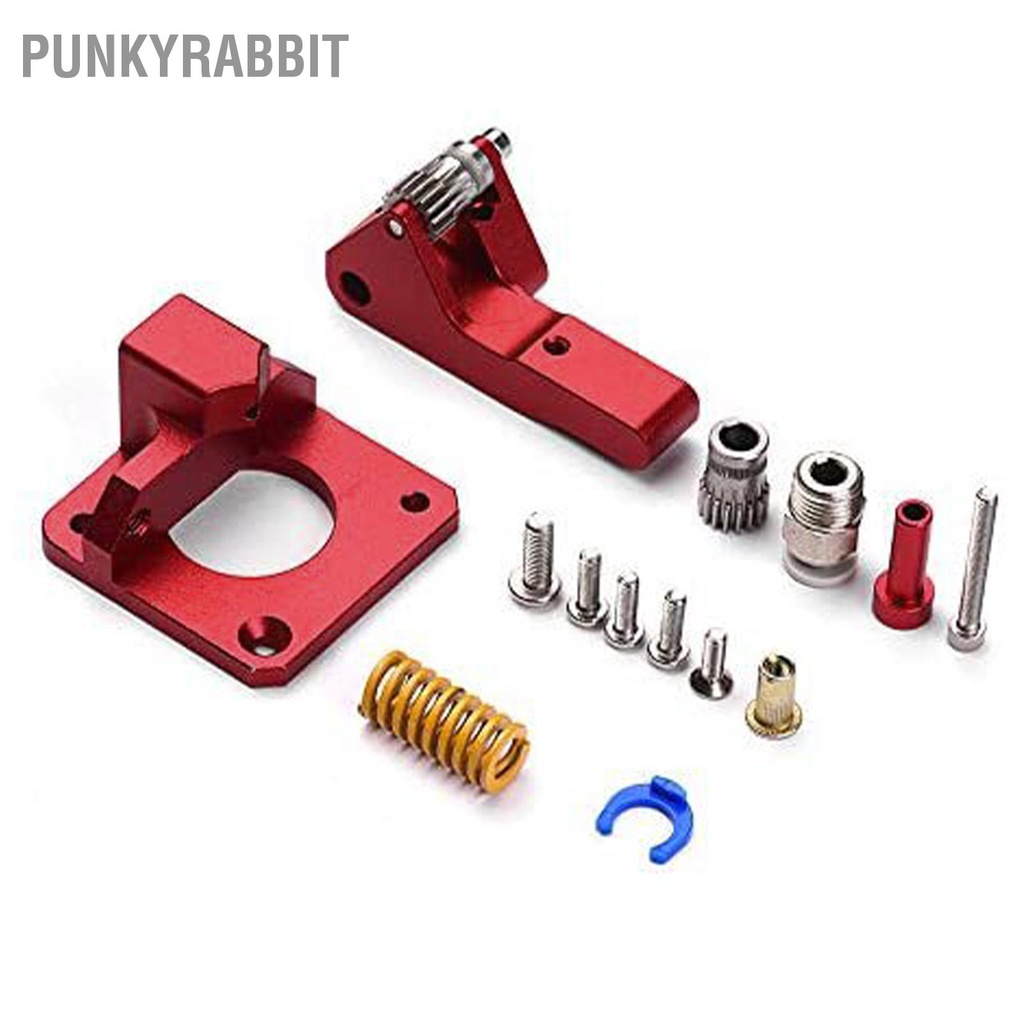 PunkyRabbit Máy đùn bánh răng trượt đôi in 3D kim loại chống mài mòn màu đỏ trình điều khiển kép để nâng cấp