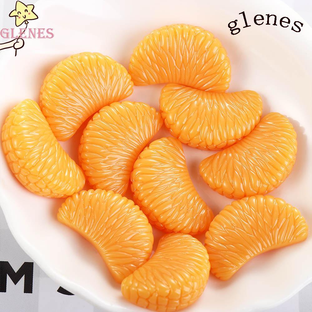 GLENES Bộ 10 Trái Cây Giả Mini Bằng Nhựa Resin Dùng Trang Trí