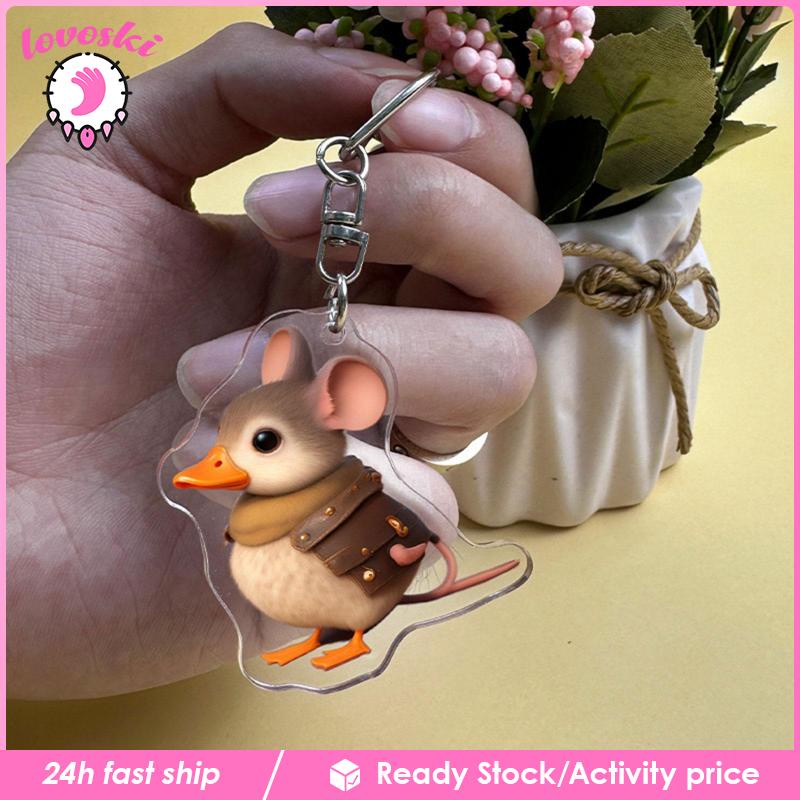 Móc Khóa Kim Loại Hình Động Vật Dễ Thương