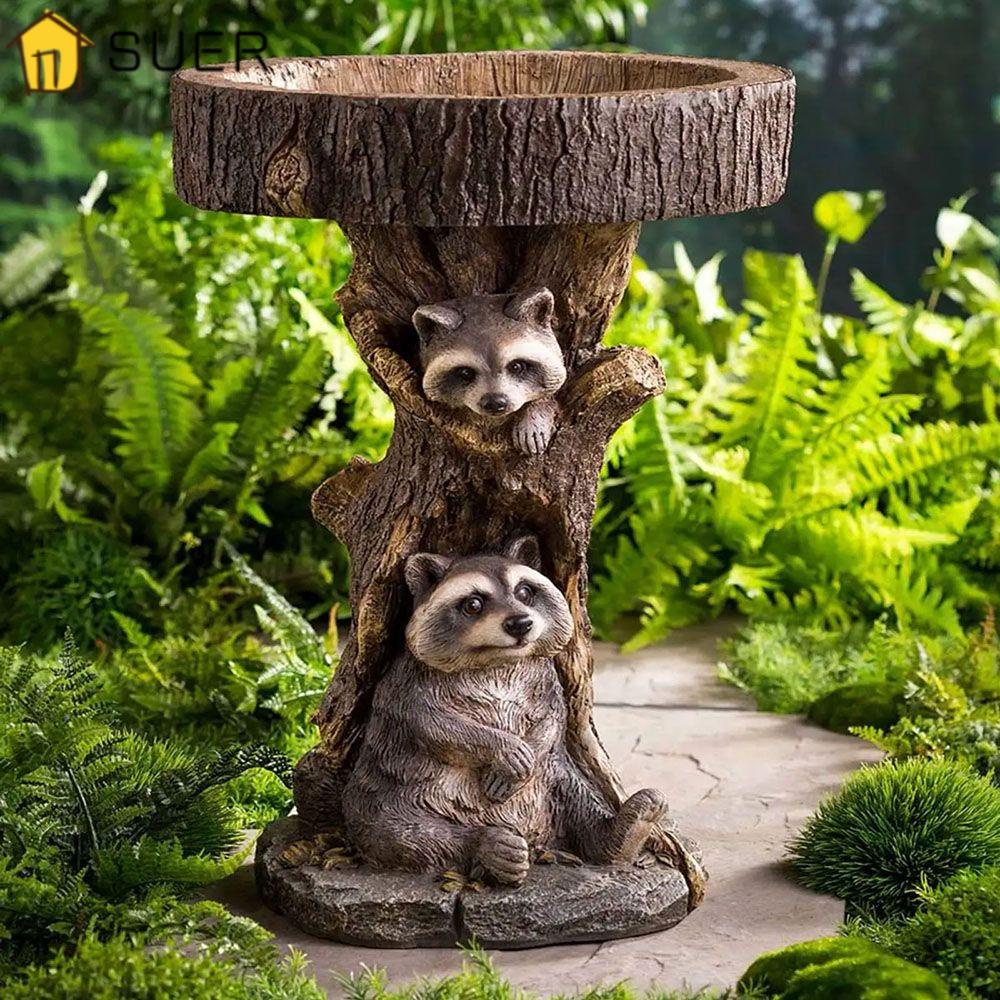 SUENIN Bồn Tắm Cho Chim Thiết Kế Dễ Thương Dùng Trang Trí Sân Vườn