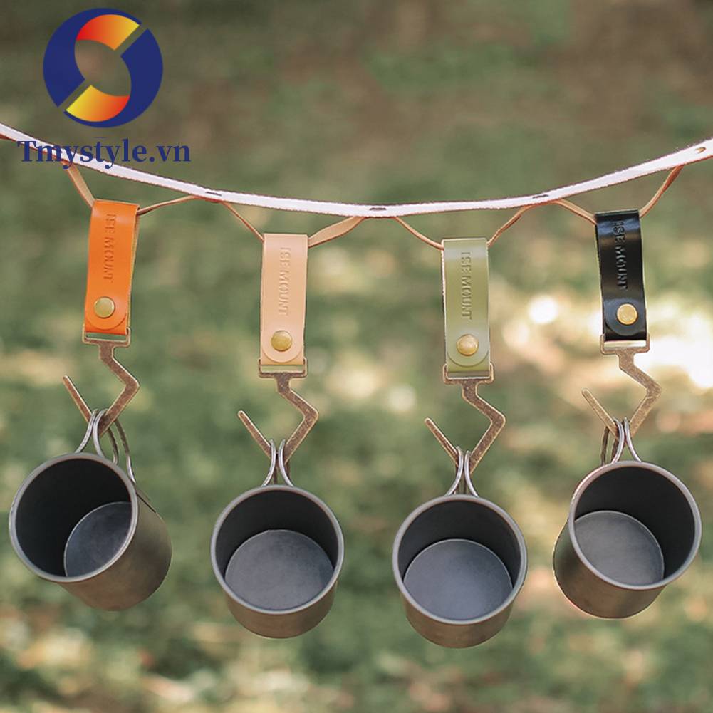 Móc Treo Đồ Bằng Da PU Đa Năng Tiện Dụng Khi Đi Cắm Trại