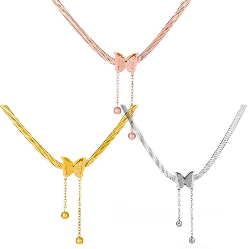 Ygt Vòng Cổ Choker Bằng Thép Không Gỉ Mặt Hình Bướm Phong Cách Bohemia Thời Trang Dành Cho Nữ