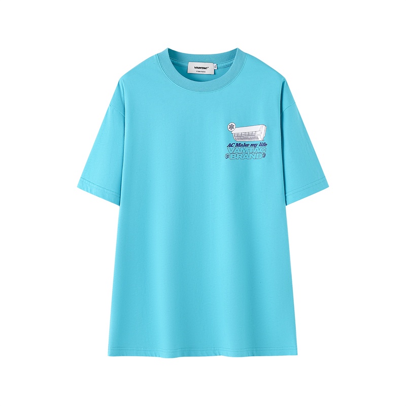 Áo Thun Tay Ngắn Cổ Tròn Dáng Rộng Thời Trang Mùa Hè Cho Nam Và Nữ