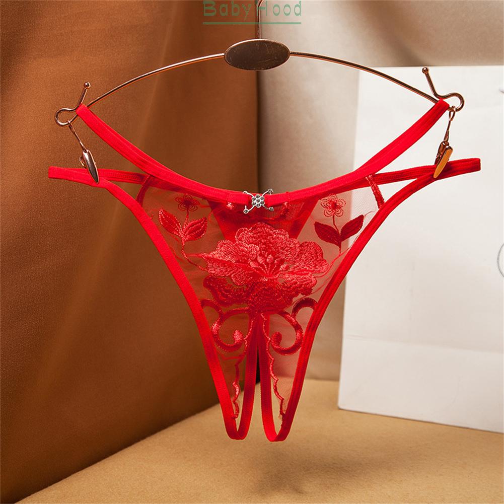 Women Sexy Brief Lace Thong G-string Panties Lingerie Underwear Crothless T-back#BBHOOD