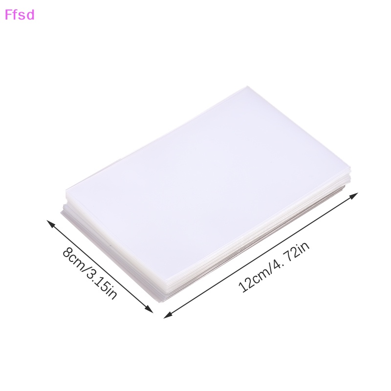 Set 50 Tấm Phim Dán Bảo Vệ Album Ảnh Kích Thước 80x120mm