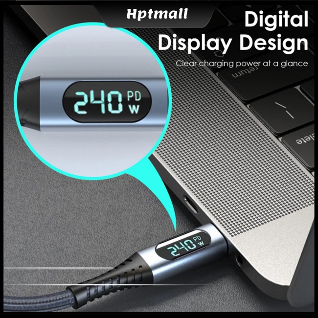 Dây Cáp Sạc Nhanh Usb4.0 40gbps Type C Sang Type C Pd3.1 240w 8k 60hz Tương Thích Với Ps5 Nintendo Switch