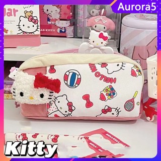Túi đựng bút / mỹ phẩm sức chứa lớn hình hello kitty dễ thương cho nữ
