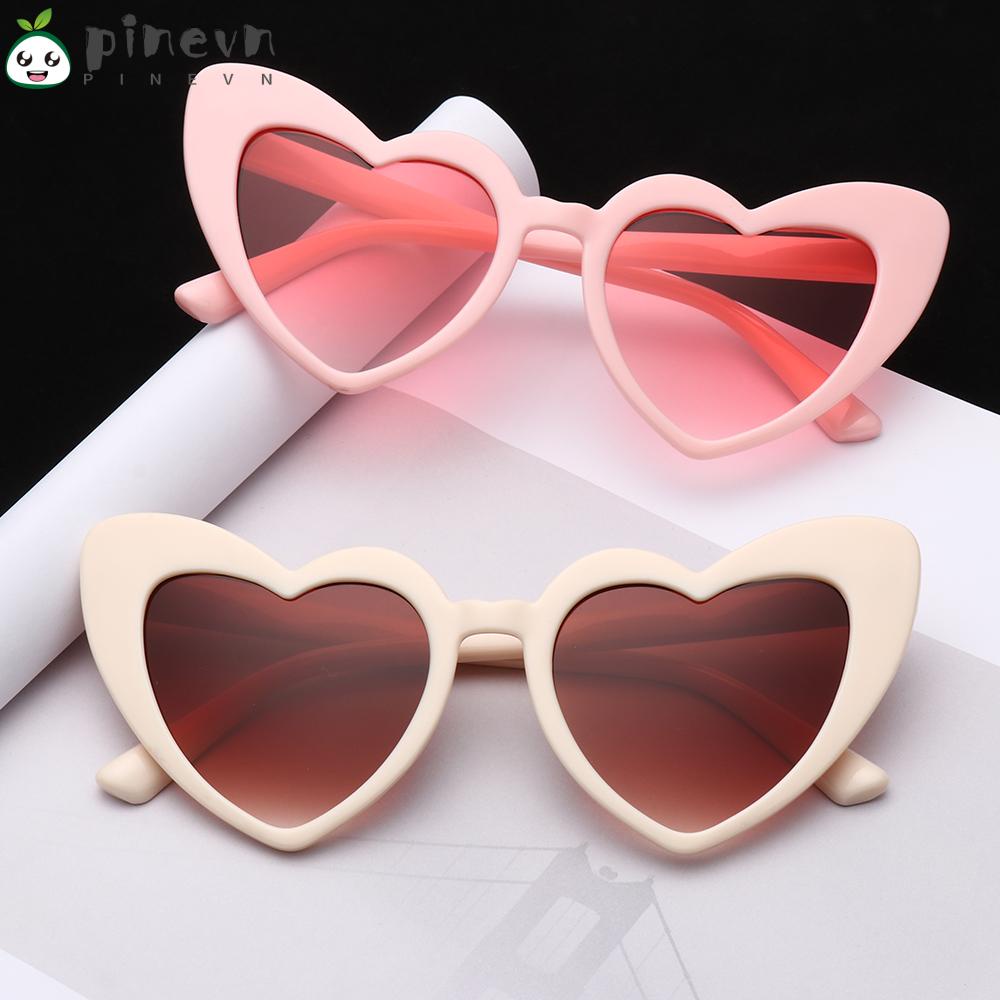 PINEVN Kính Râm Nữ Gọng Trái Tim Phong Cách Retro