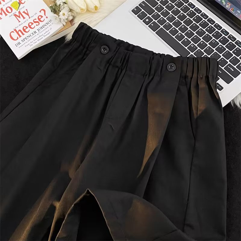 Quần Short Dáng Suông Màu Cà Phê Phong Cách Retro Nhật Bản Cho Nam Giới