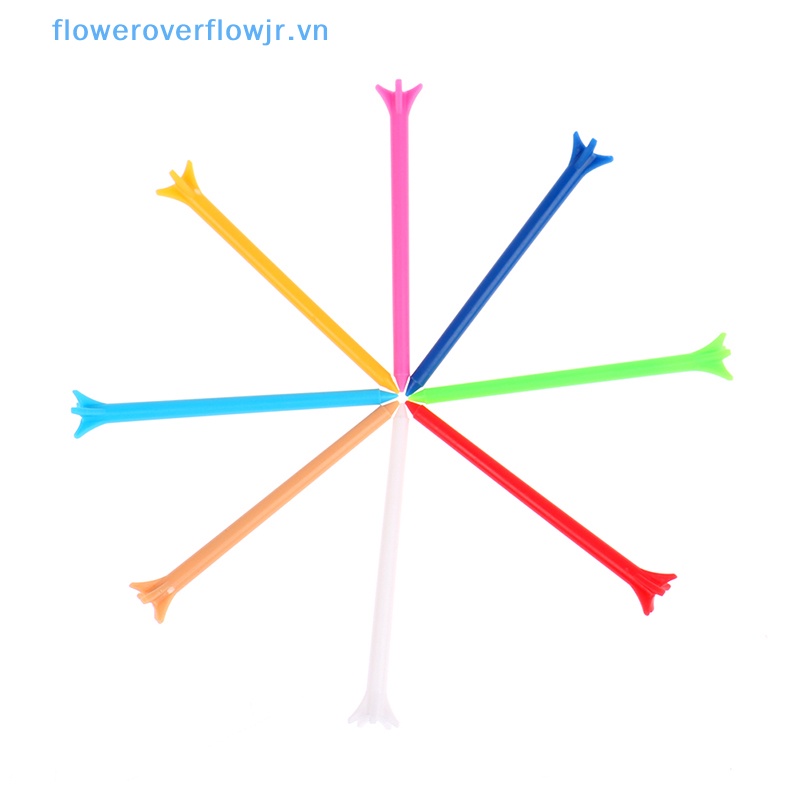 Bộ 100 Phụ Kiện Gắn Bóng Golf 5 Góc 83mm Nhiều Màu Sắc