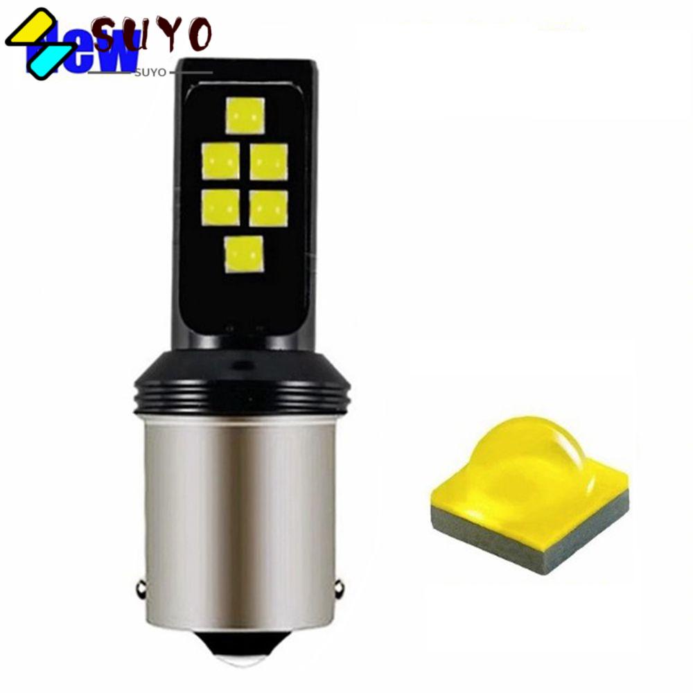 SUYO Bóng Đèn LED Phá Sương Mù Siêu Sáng BA15S P21W Cho Xe Hơi