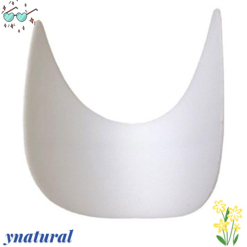 YNATURAL Set 10 Mũ Lưỡi Trai Bằng PE Cứng Màu Trắng Đen Siêu Nhẹ Tiện Dụng