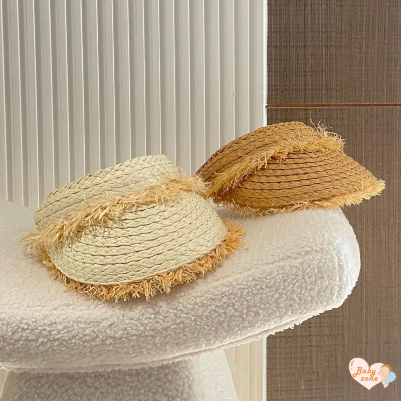 Được Khuyến Nghị! Nón Cói Rộng Vành Hở Chóp Chống Nắng Thời Trang Đi Biển Mùa Hè Cho Bé