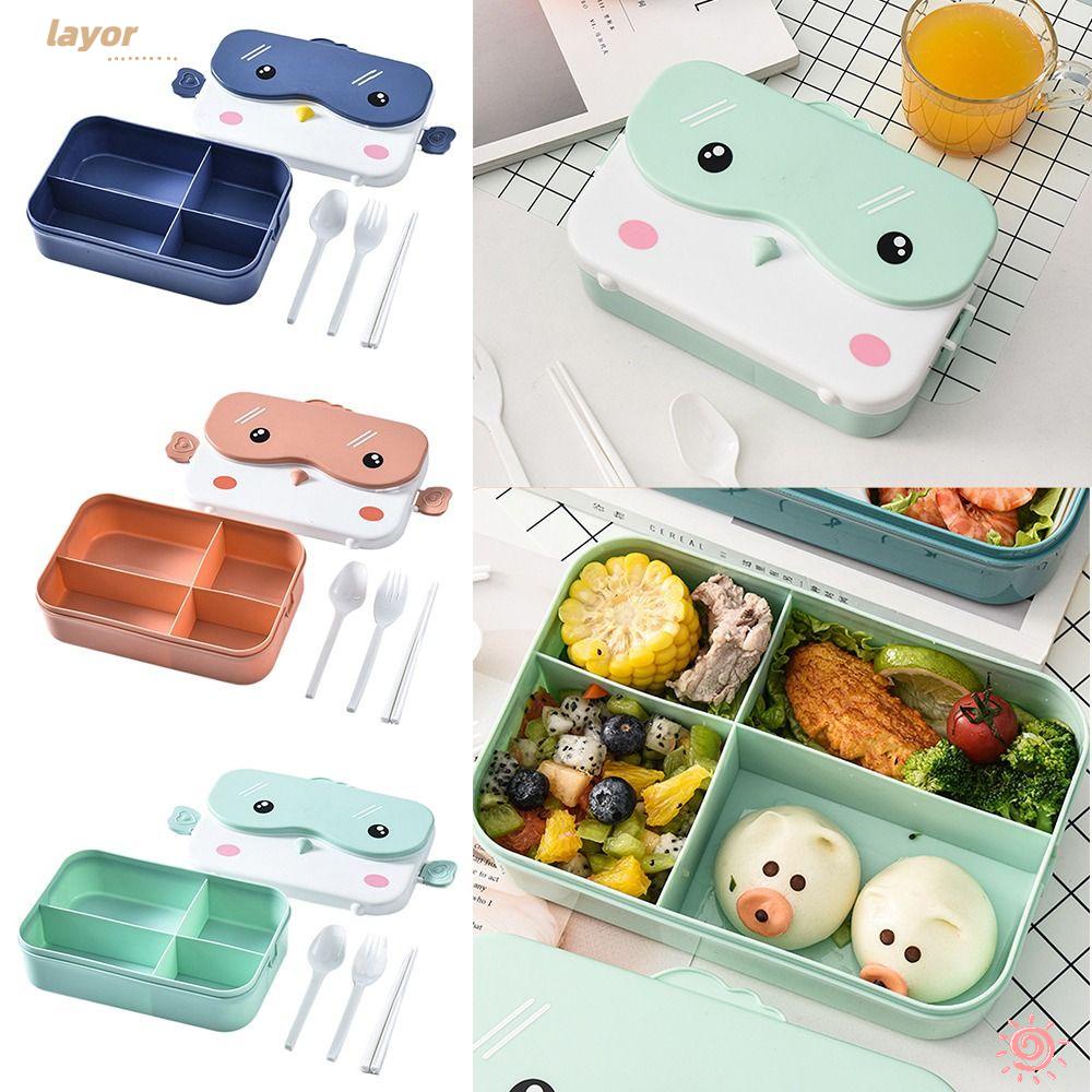 LAY Hộp Đựng Cơm Trưa Dung Tích Lớn Có Thể Dùng Trong Lò Vi Sóng