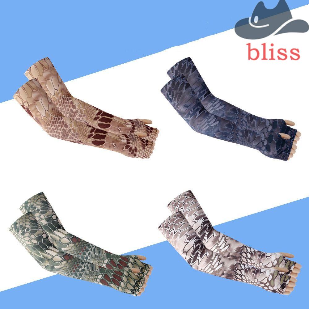 BLISS Vỏ Bọc Cánh Tay Chống Nắng Họa Tiết Rằn Ri Cá Tính Cho Nam